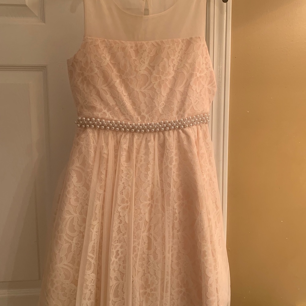 Girls lace Blush Sundays Best Dress